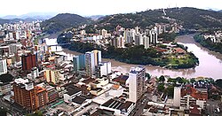 Foto aérea Blumenau